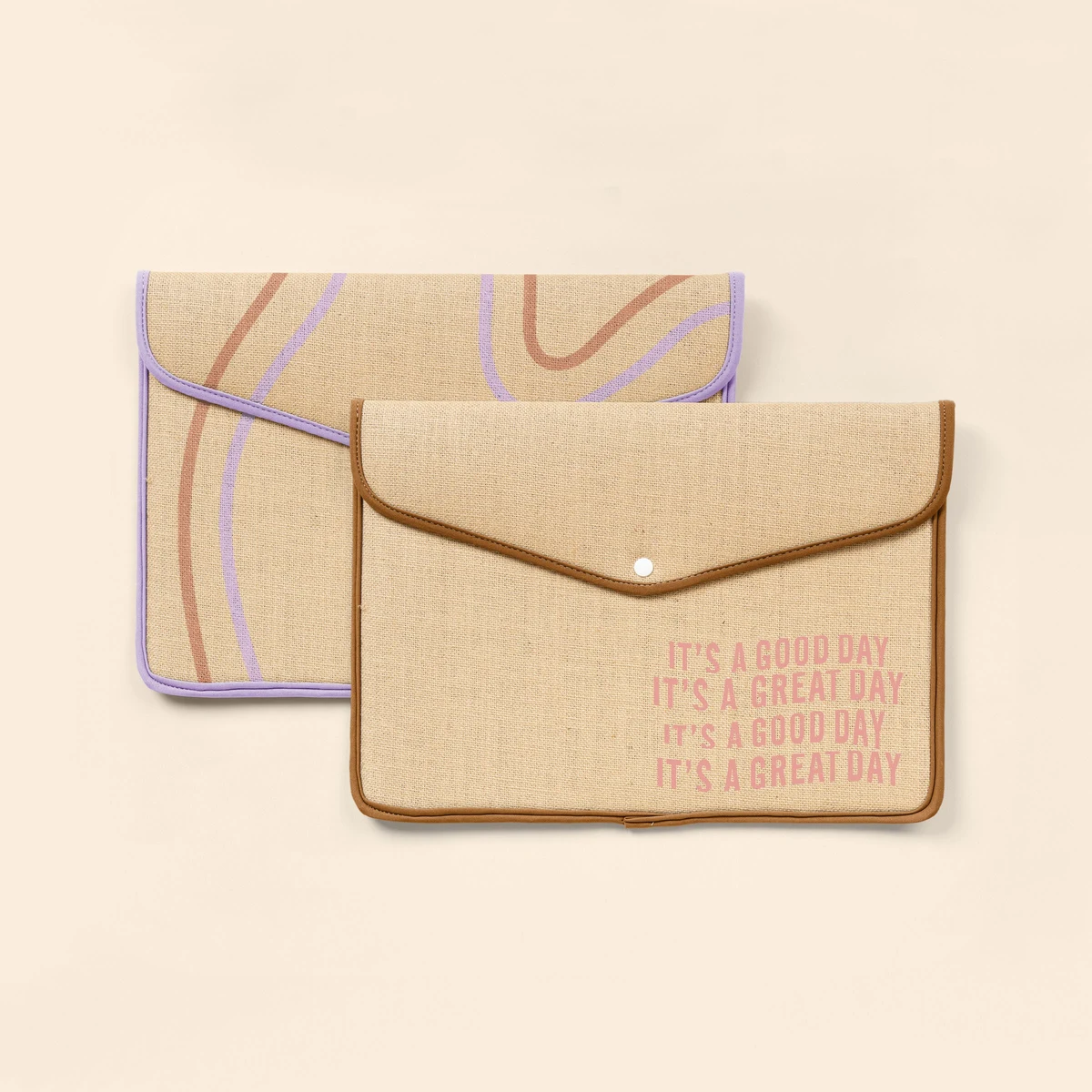 SNAPFOLIO FOR MACBOOK AIR/PRO - BURLAP NEOPRENE 11" 1