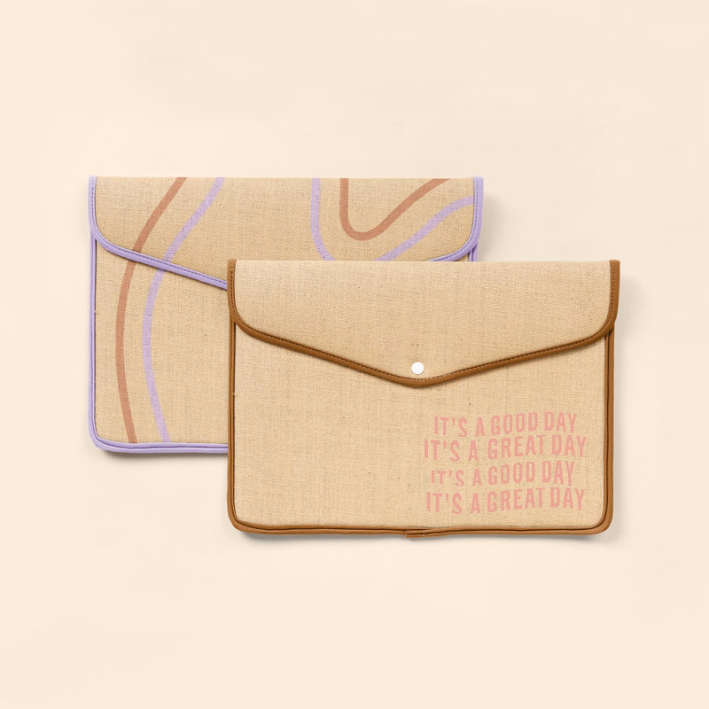 SNAPFOLIO FOR MACBOOK AIR/PRO - BURLAP NEOPRENE 11"