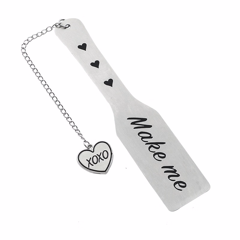Artistic engraved stainless steel bookmark