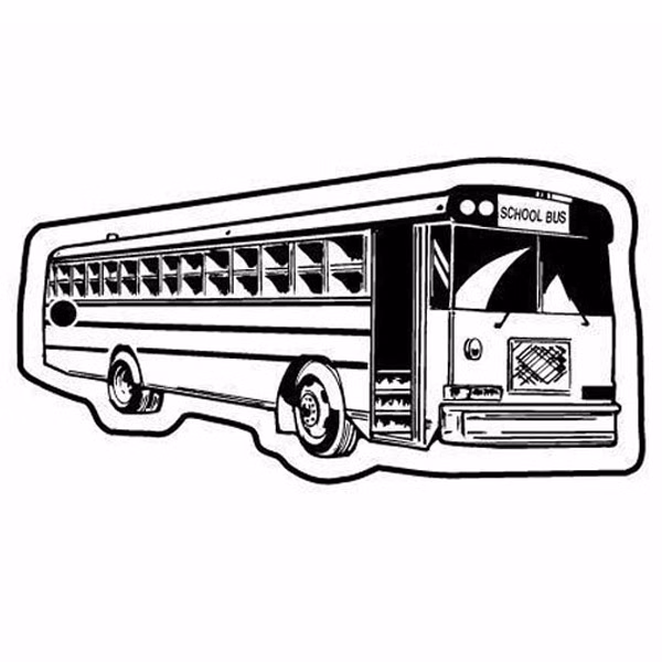 School Bus 3 Key Tag (Spot Color)