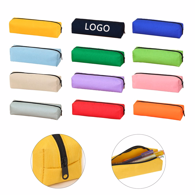 Durable Oxford Cloth Zippered High-Capacity Pencil Case