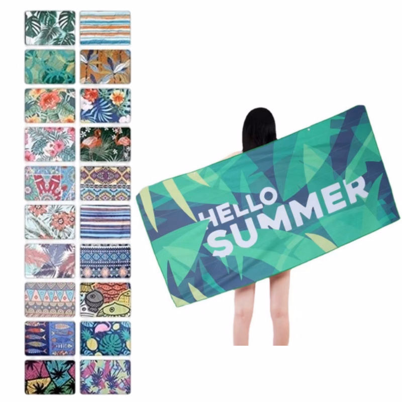 Custom Full Color Beach Towel MOQ 50PCS