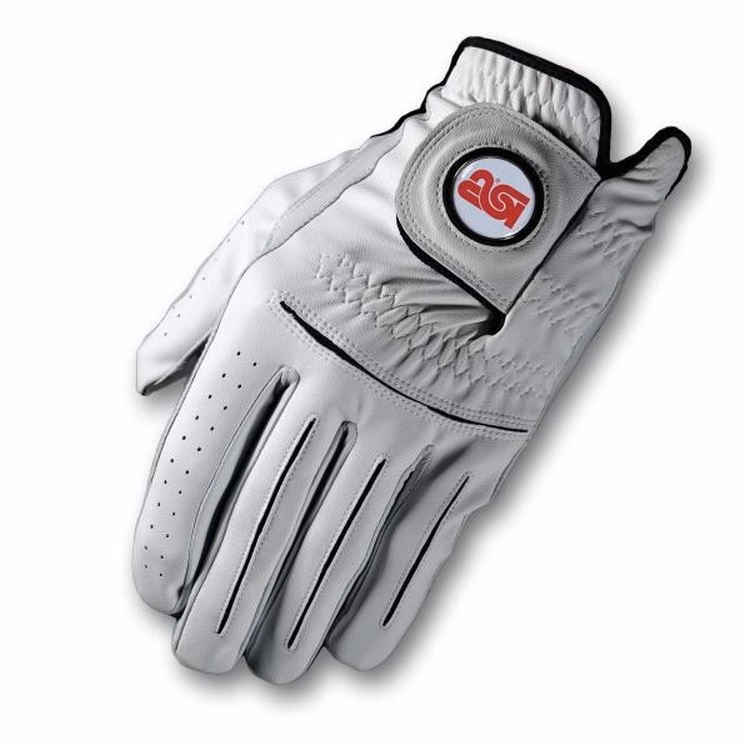 Logo Golf Glove w/ Finger Striping