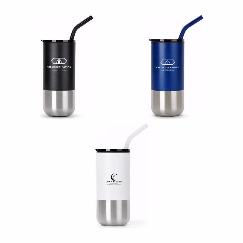 Endura 16 oz Stainless Steel Straw Cup with PP Lining