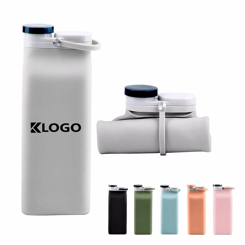 20oz Collapsible Silicone Water Bottle
