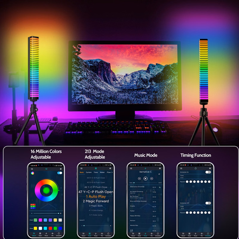 Colorful Voice Activated Rhythm Light