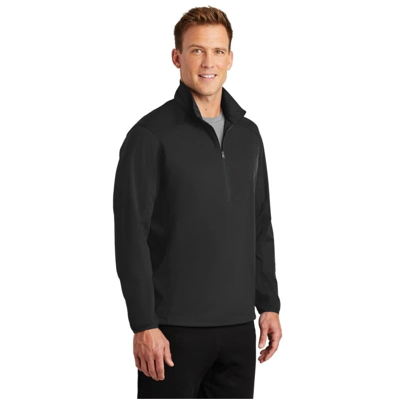 Port Authority Active 1/2-Zip Soft Shell Jacket. 1