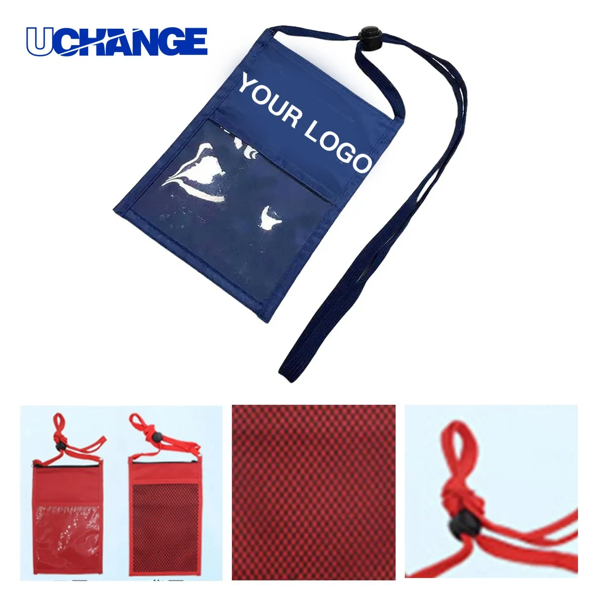 Neck Organizer Wallet with Lanyard Strap 1