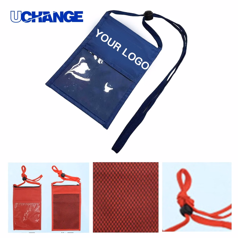 Neck Organizer Wallet with Lanyard Strap