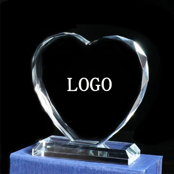 Heart Shape Crystal Award Trophy 1