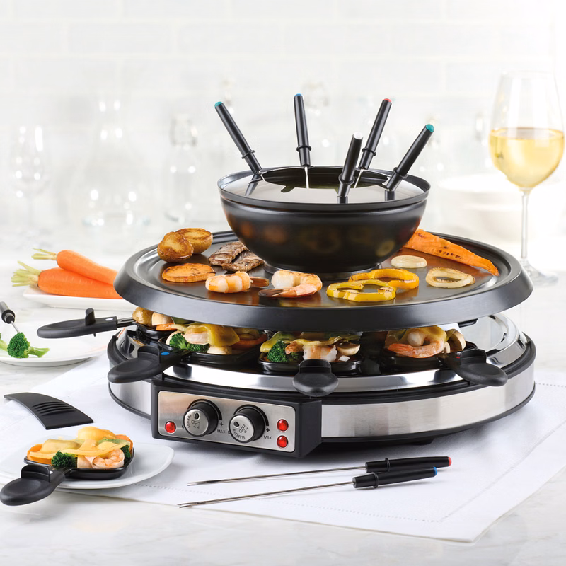 Party Grill + Fondue Combo for 8