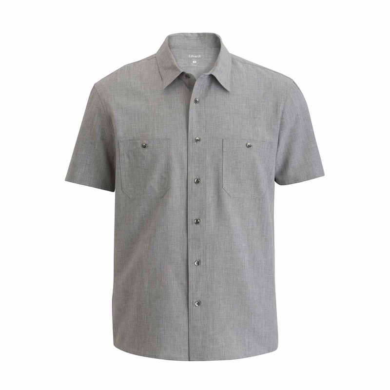 Melange Mens Camp Shirt