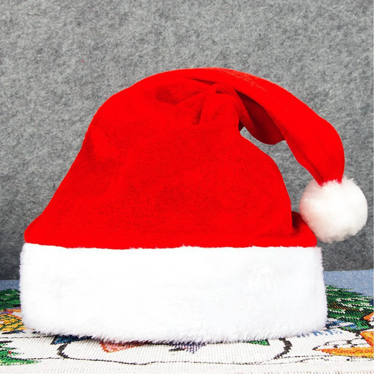 Adult Plush Santa Hat 50MOQ 1