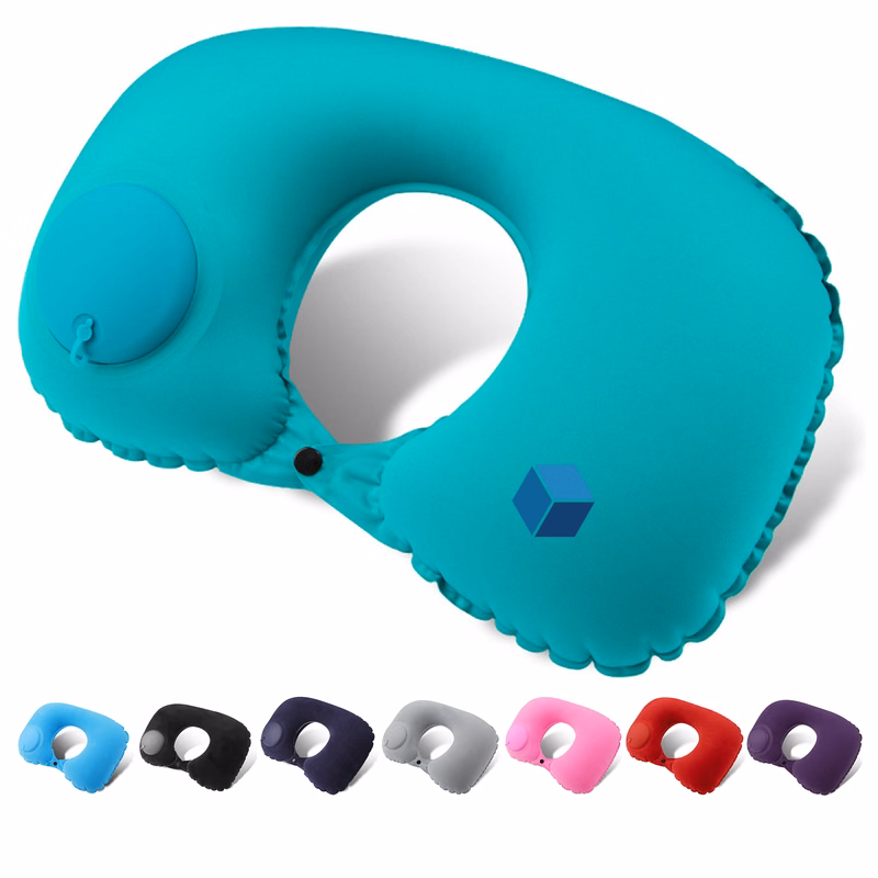 U-Shaped Inflatable Pillow for Travel Comfort