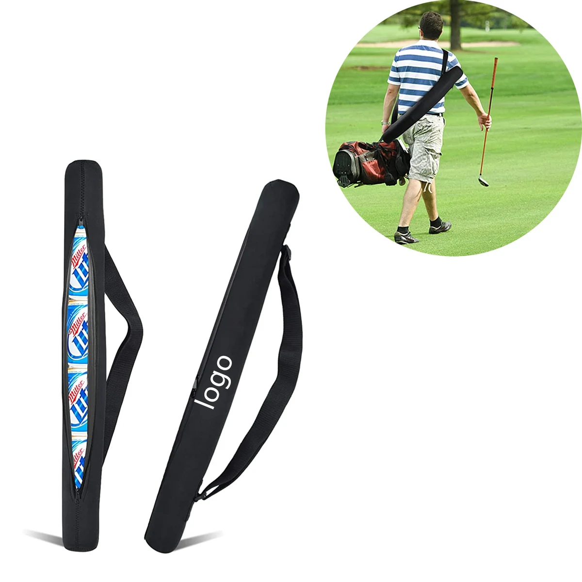 Six Can Cooler Beer Sleeve for Golf Bag 1
