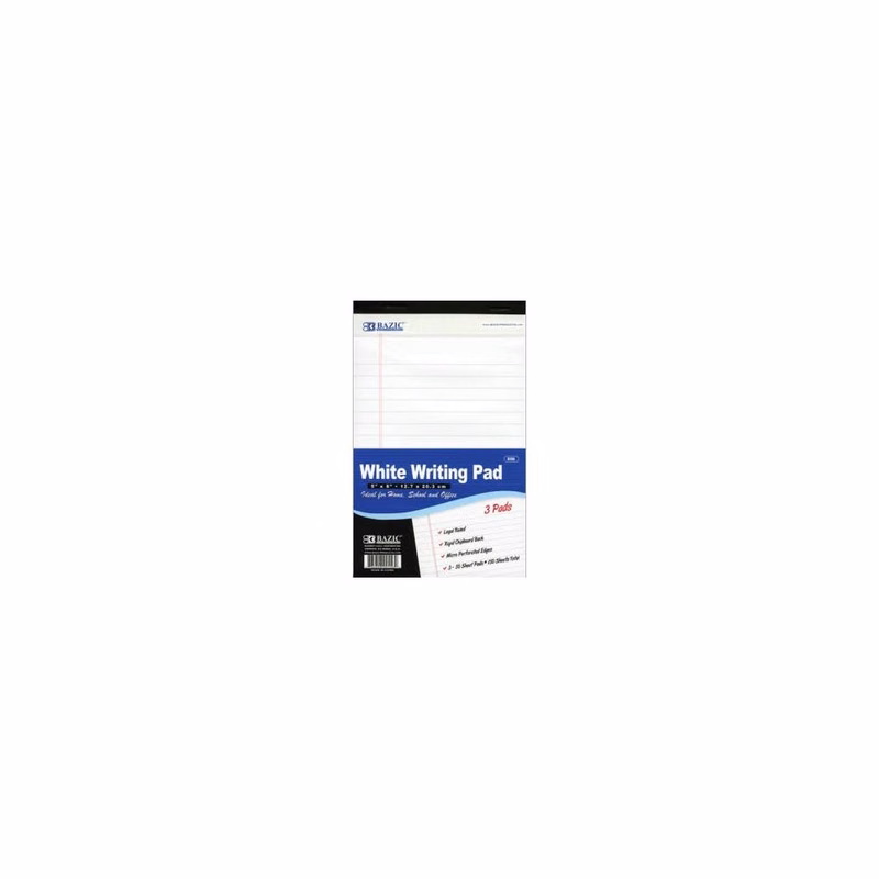 Perforated Writing Pads - 2 Pack Legal Ruled 5" x 8"