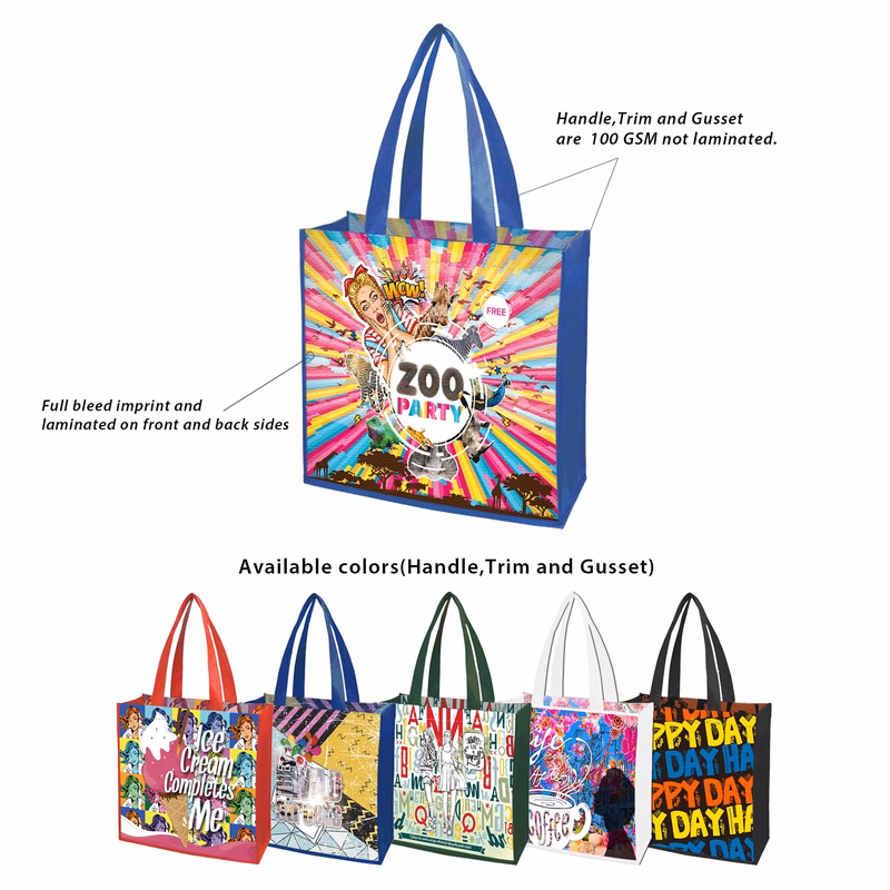 Free Shipping 13 x 13 Small Quantity Custom Laminated Bag