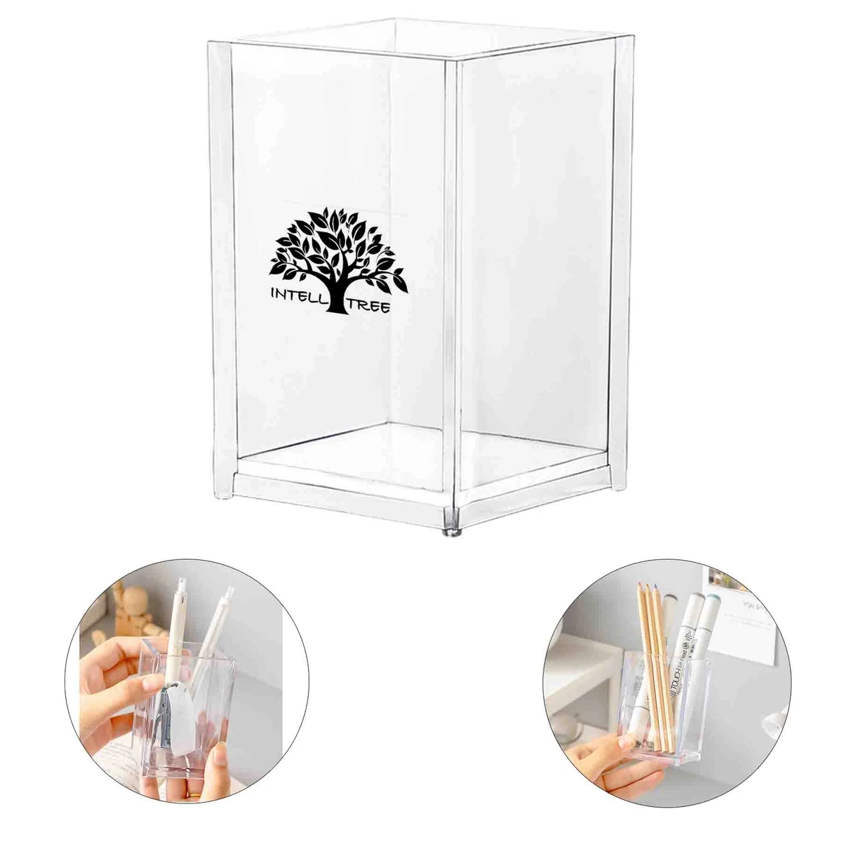 Clear Acrylic Pencil Pen Holder 1