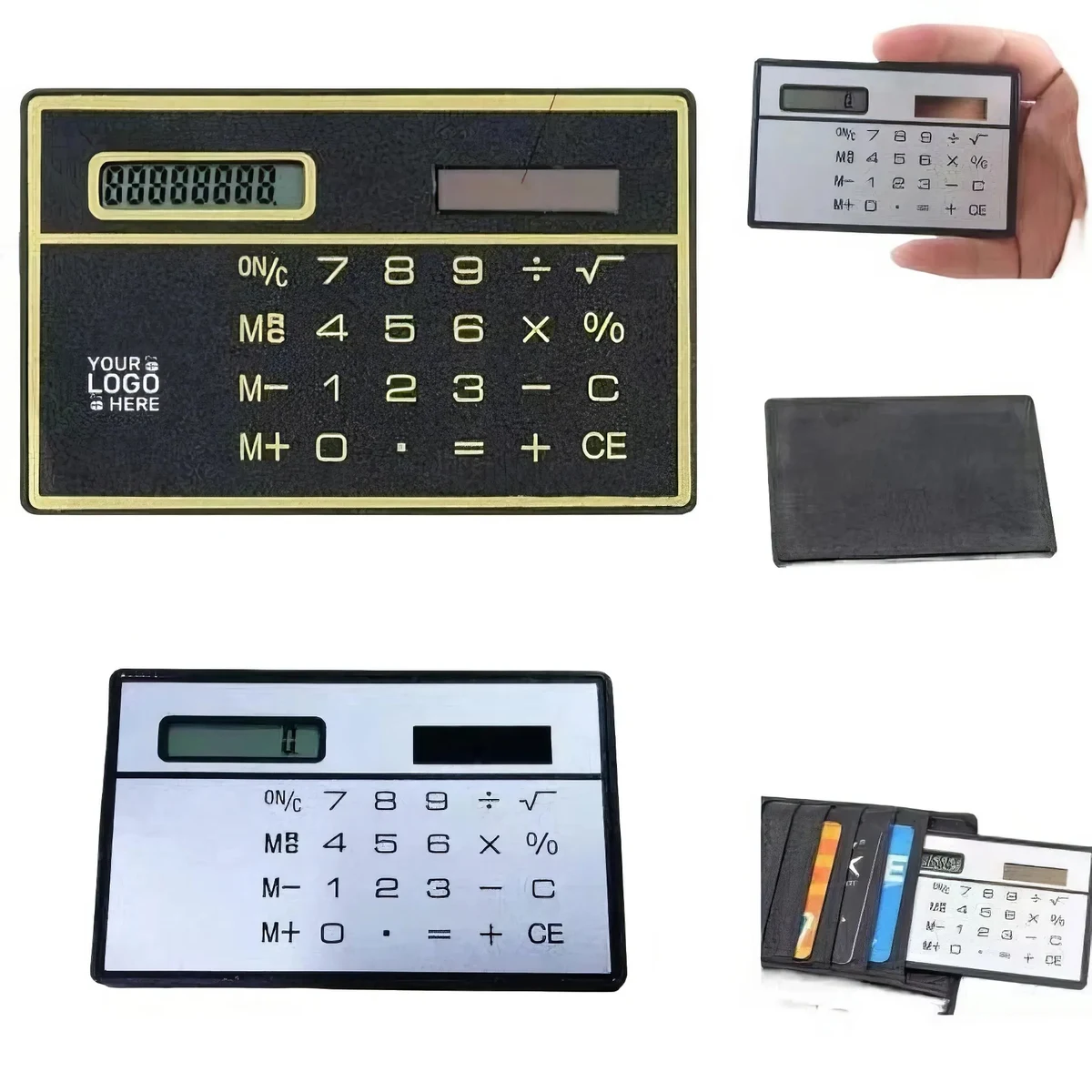 Custom 8 Digit Ultra Thin Solar Power Calculator 1