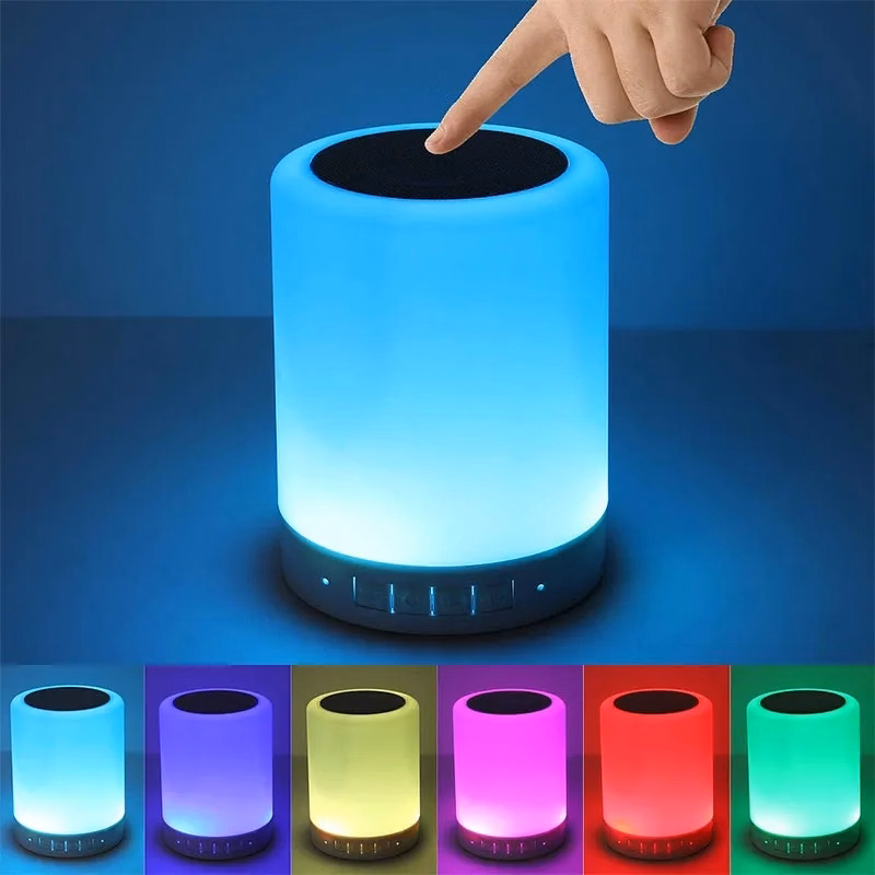 Night Light Bluetooth Speaker Wireless Touch Control