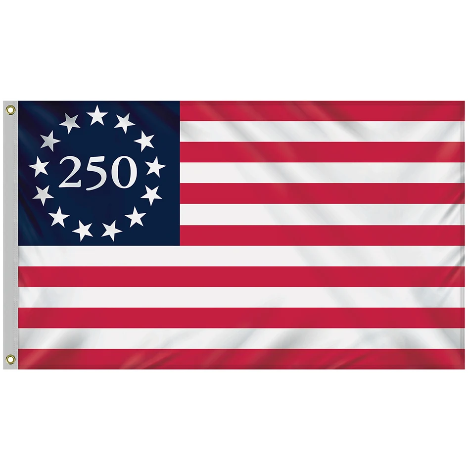 3' X 5' BETSY ROSS AMERICA 250TH OUTDOOR NYLON FLAG 1