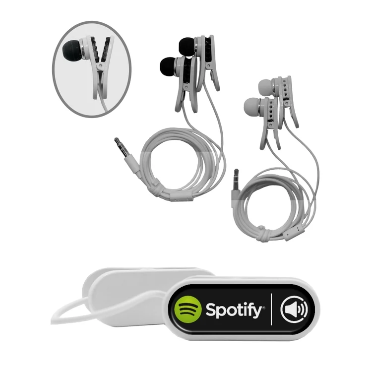 Ear Buds w/Clothing Clip-Full Color 1