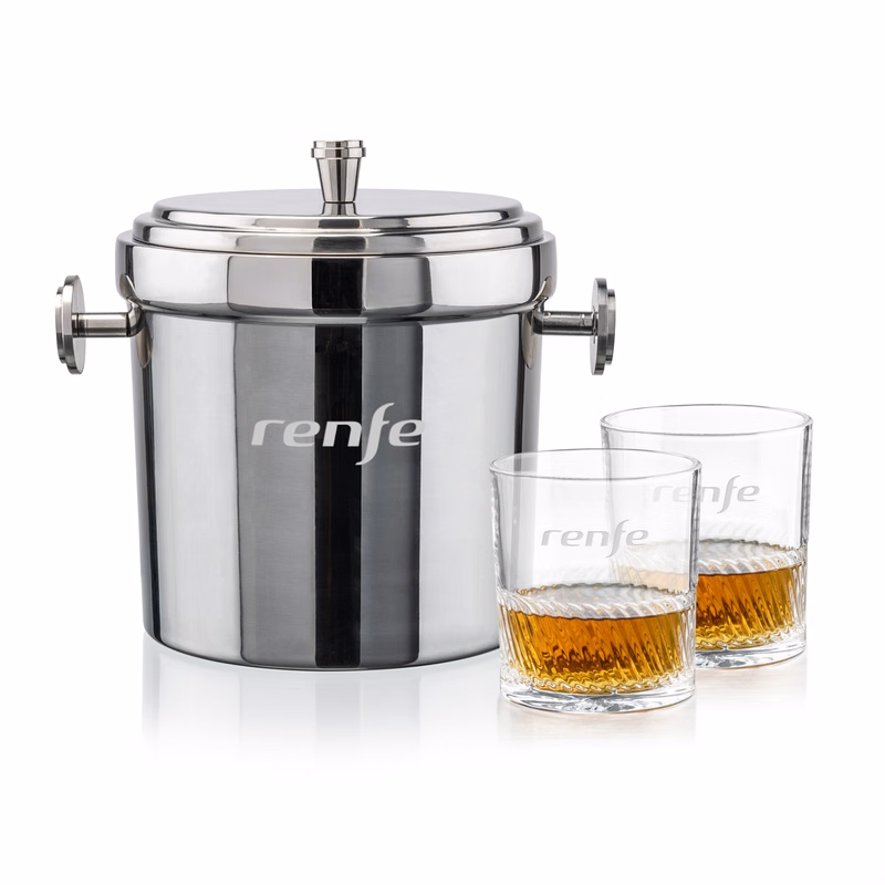 Milano Ice Bucket & Drysdale On-the-Rocks Set