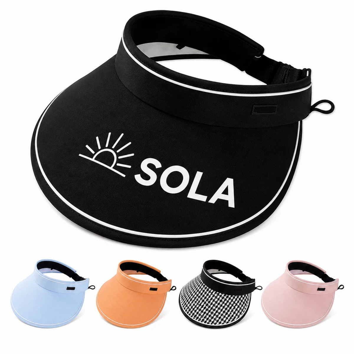Wide Brim Fabric Sun Visor 1