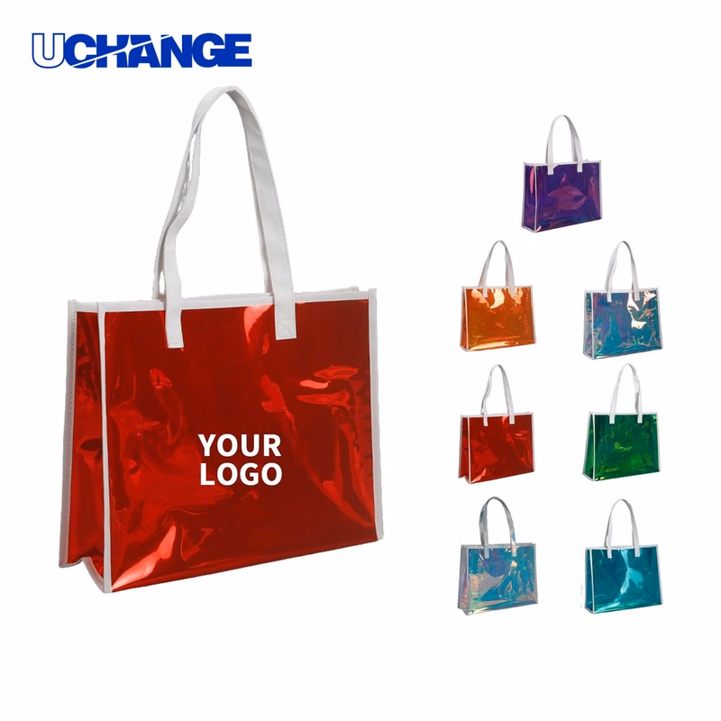 Iridescent PVC Tote Bag Carrier