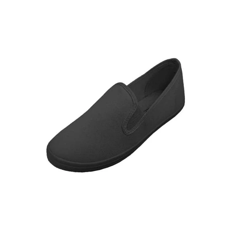 Children/Youth's Canvas Shoes - Black Size 11-4 Age 4-8 Years 1