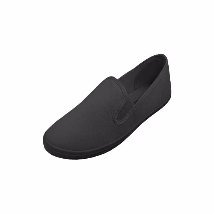 Children/Youth's Canvas Shoes - Black Size 11-4 Age 4-8 Years