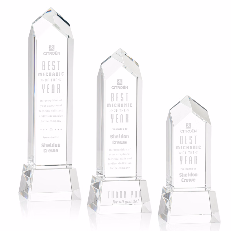 Clarington Award on Base - Clear