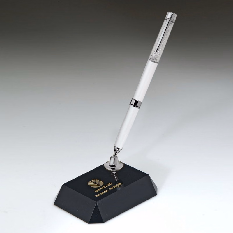Black Crystal Pen Set w/ White pen_D711CA