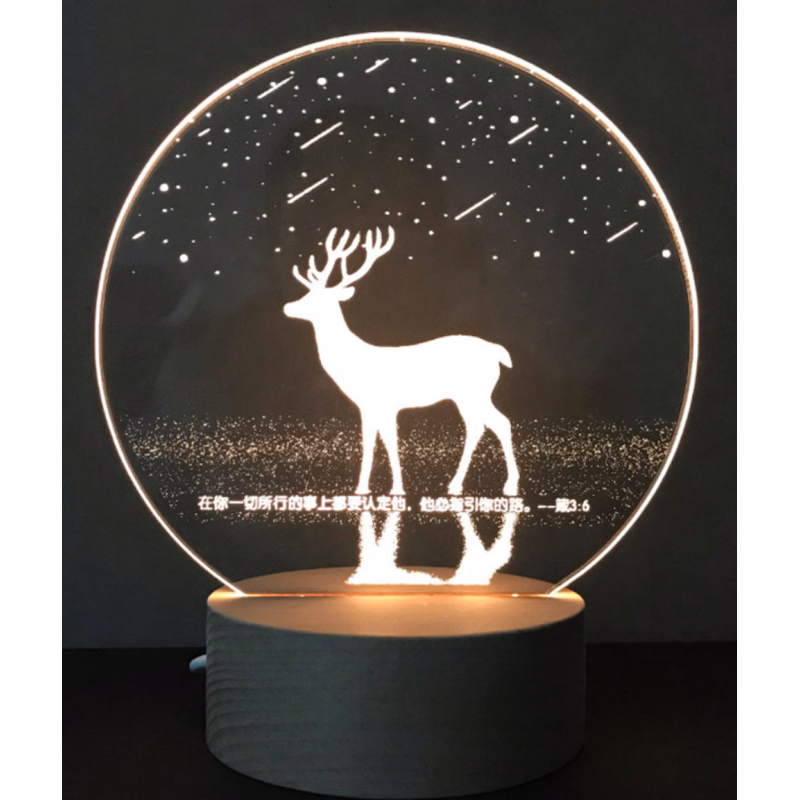 Plexiglass award on a base that lights up