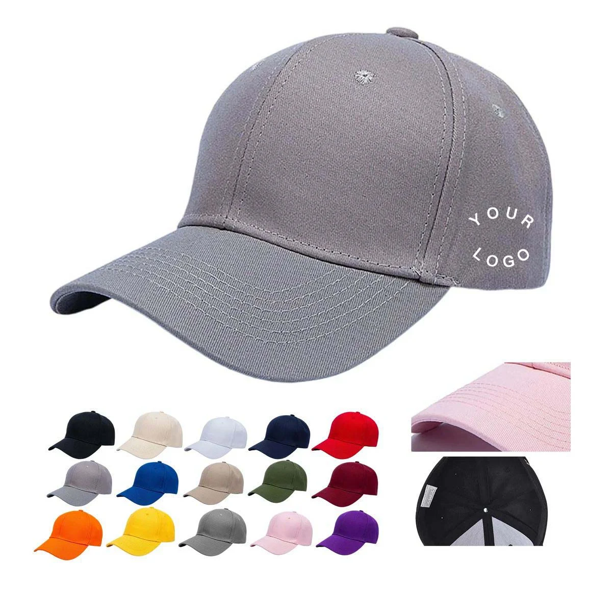 Embroidered Sports Cap Curved Brim Design 1