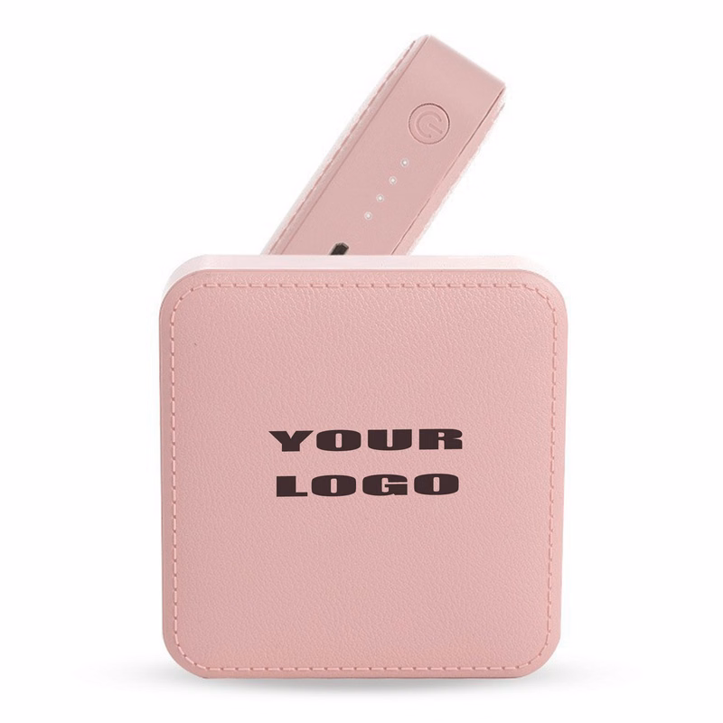 High-End Gift 1000 Mah Mini Leather Power Bank