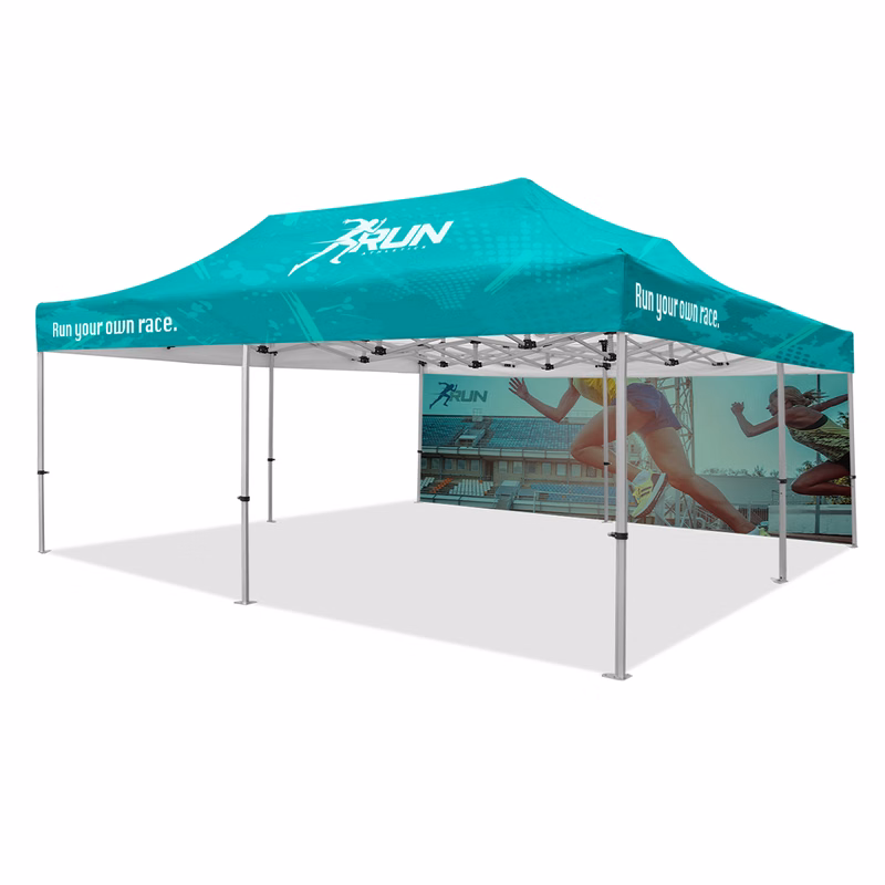20x20ft Premium Hex Aluminum Frame Tent Kit w/Full Rear Wall