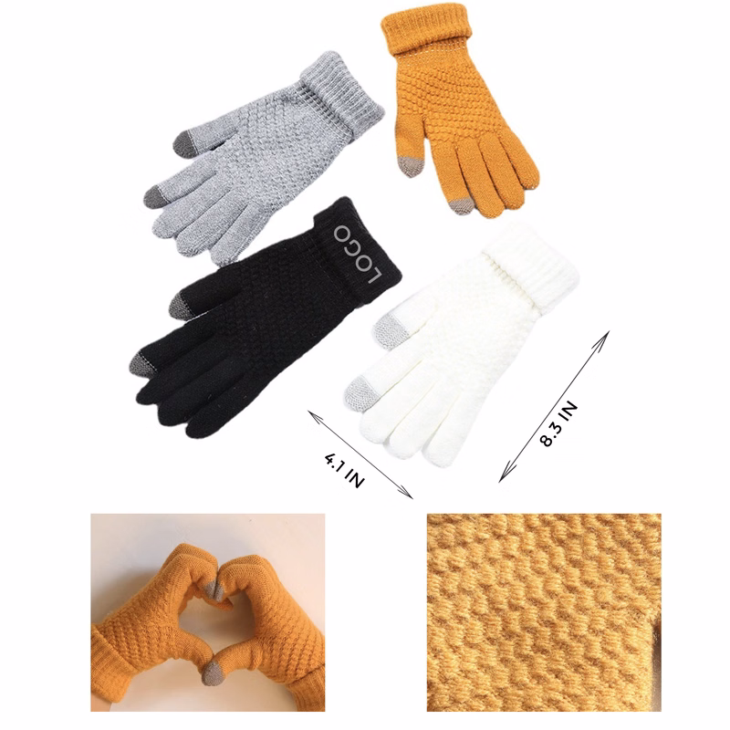 MOQ 10 PCS Warm - keeping Touchscreen Thermal Gloves