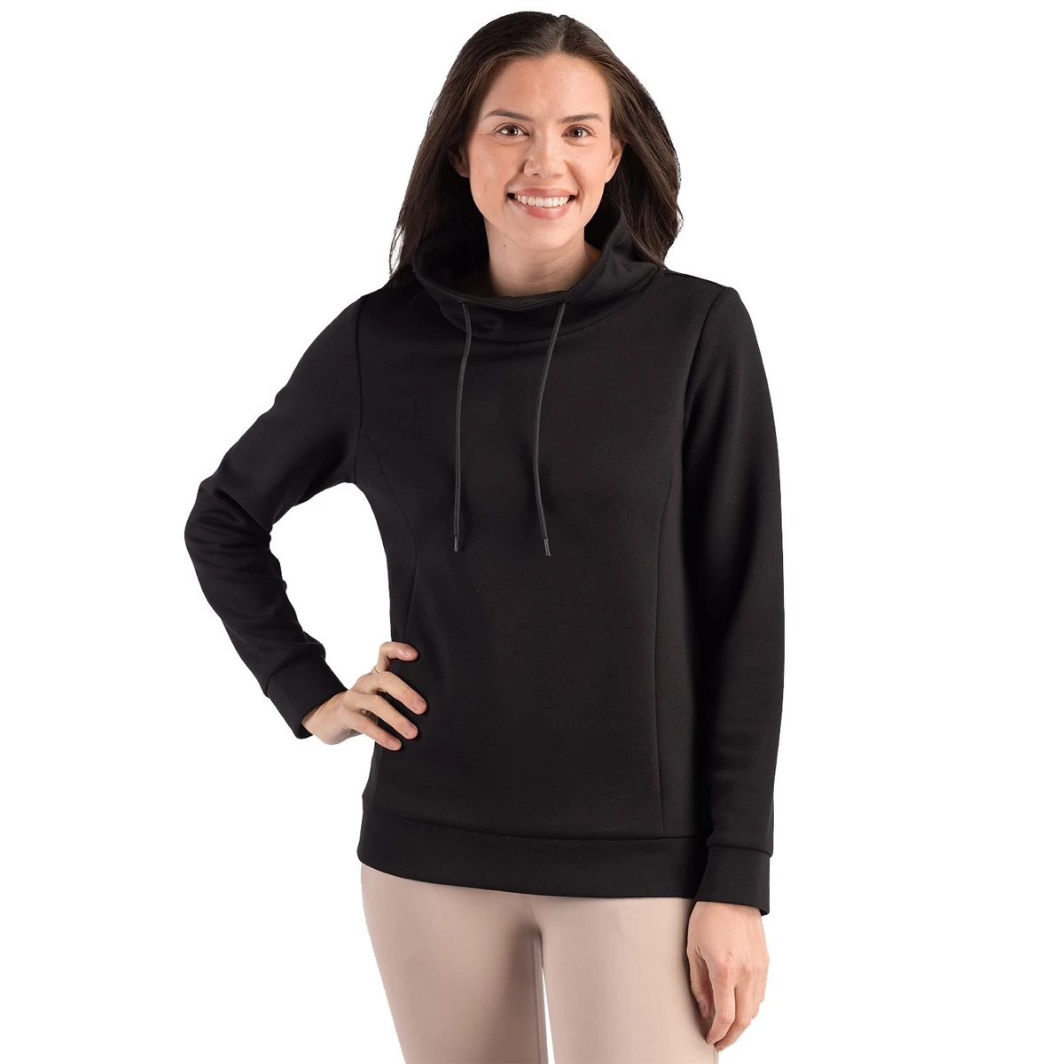 Clique Haven Recycled Womens High Collar Pullover Sweatshirt 1