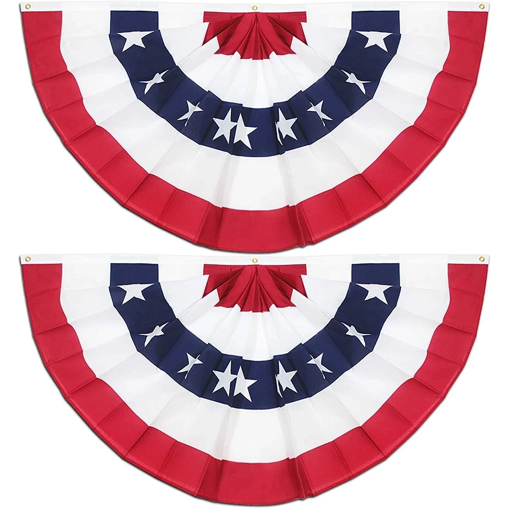 Usa Pleated Fan Flag 1