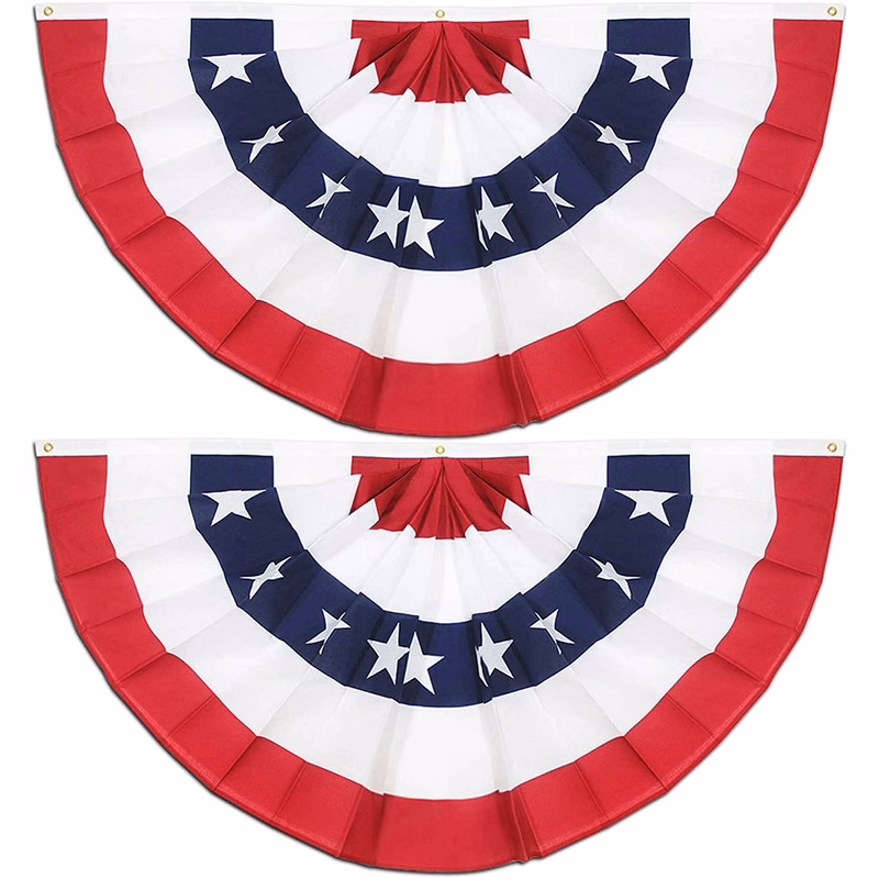 Usa Pleated Fan Flag