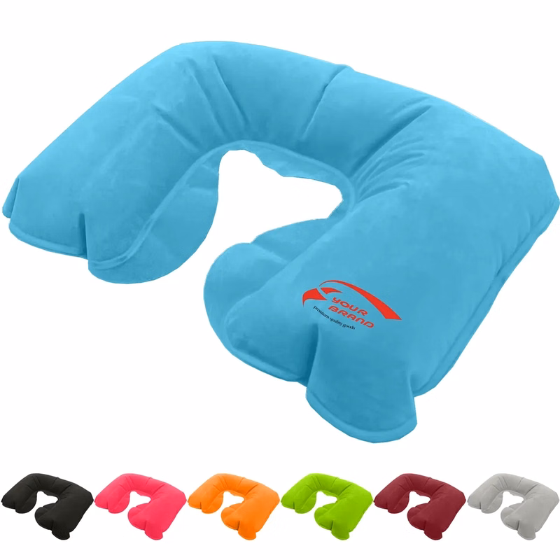 Inflatable Travel Neck Pillow U Shaped Napping Pillowcase