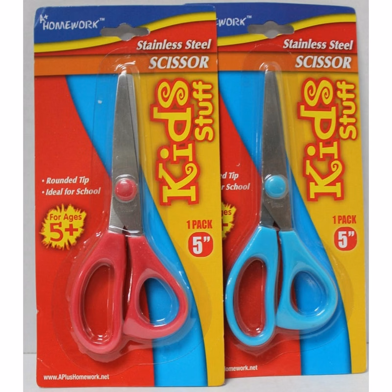 4.5" Blunt School Scissors - Assorted Colors 48 Count