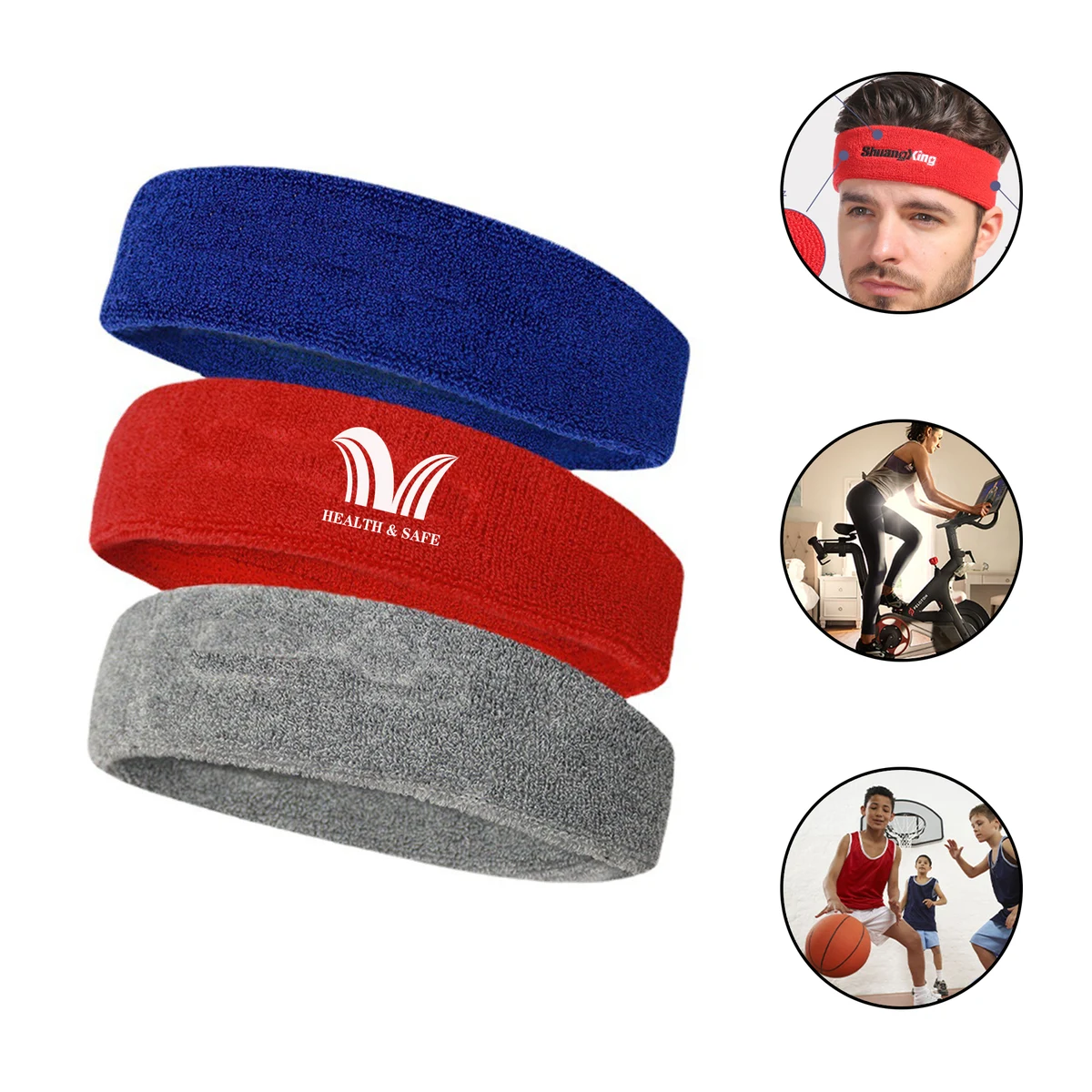 Sports Headbands Moisture Wicking Sweatband 1