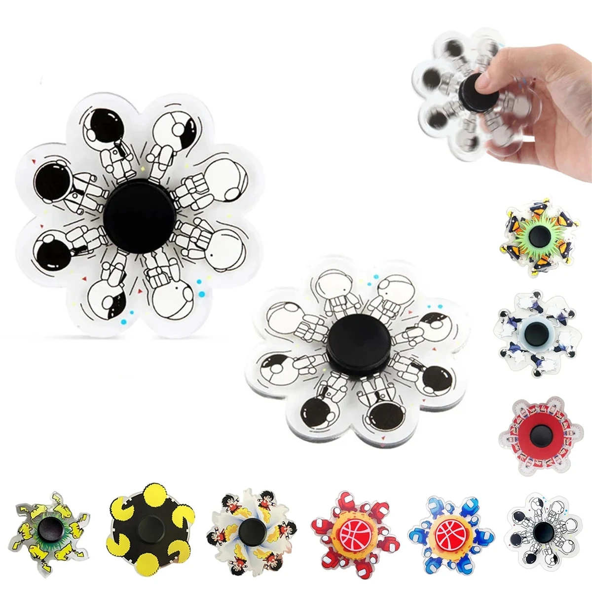 3D Run Animated Acrylic Fidget Spinner 1