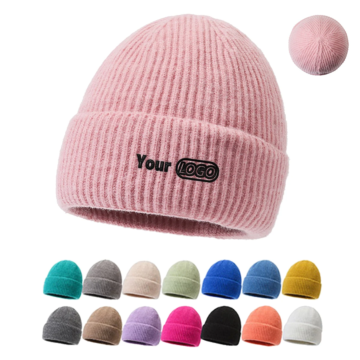 Personalized Solid Color Beanie 1