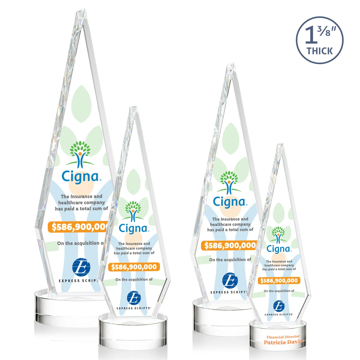 Springfield VividPrint™ Award on Stanrich Base - Clear 1