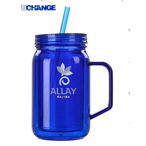 20oz Candy Jar Tumbler with Handle Drink Cup for Giveaways & Daily Use