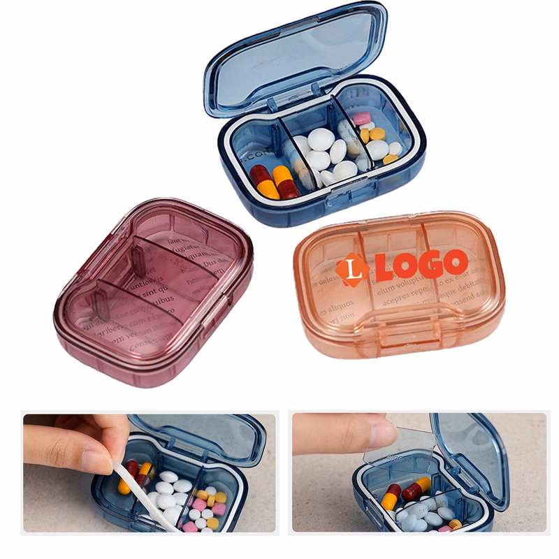 Mini Daily Pill Case with 3 Compartments