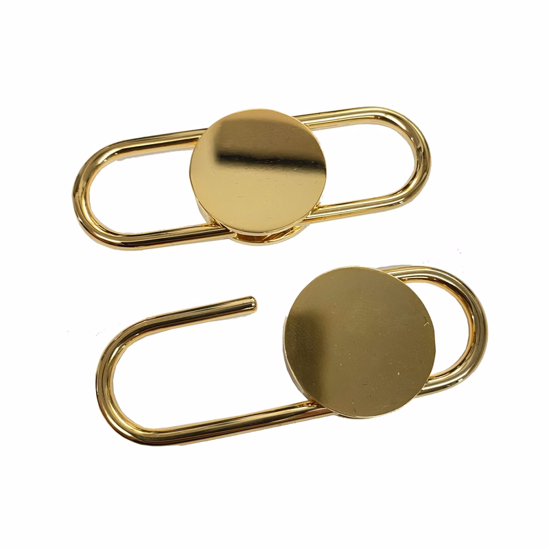 GOLD PLATED BRASS OVAL KEYRING